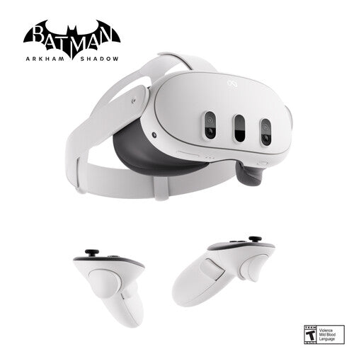 Meta Quest 3 Advanced All-in-One VR Headset with Batman: Arkham Shadow & Elite Strap Kit (512GB)